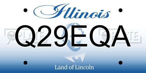 Q29EQA Illinois License Plate