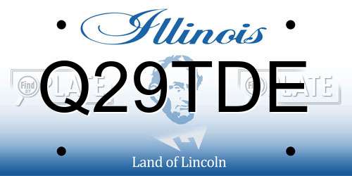 Q29TDE Illinois License Plate