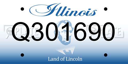 Q301690 Illinois License Plate