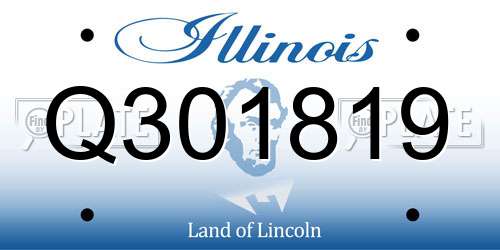 Q301819 Illinois License Plate