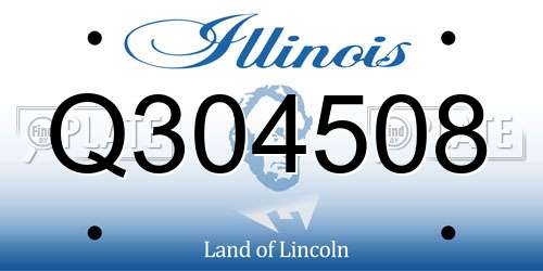 Q304508 Illinois License Plate