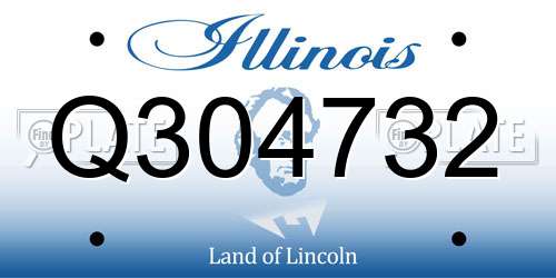 Q304732 Illinois License Plate