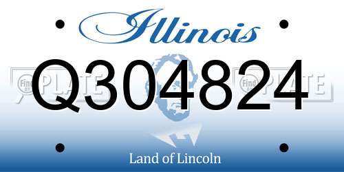 Q304824 Illinois License Plate