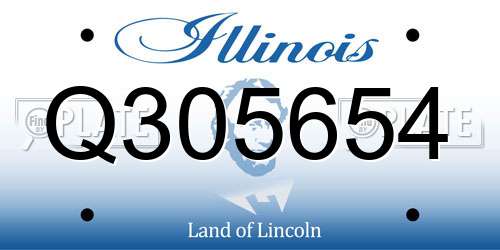 Q305654 Illinois License Plate