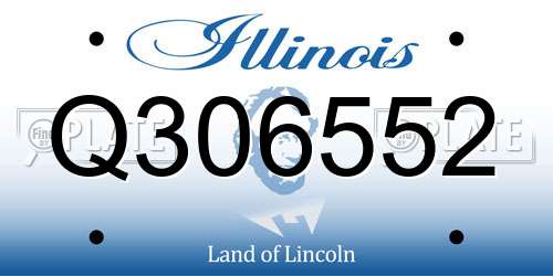 Q306552 Illinois License Plate