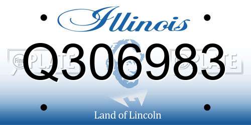 Q306983 Illinois License Plate