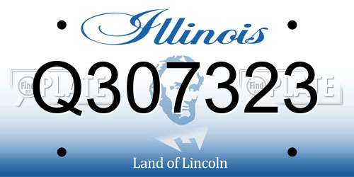 Q307323 Illinois License Plate