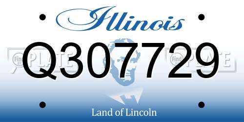 Q307729 Illinois License Plate