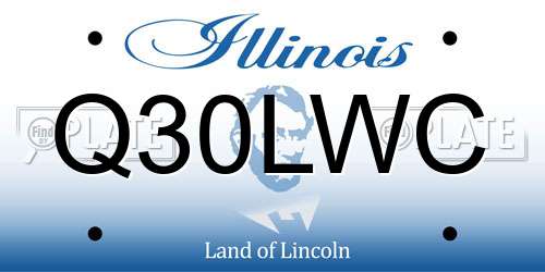 Q30LWC Illinois License Plate