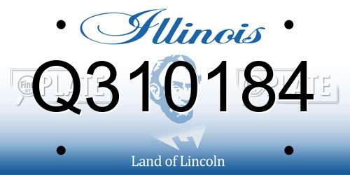 Q310184 Illinois License Plate