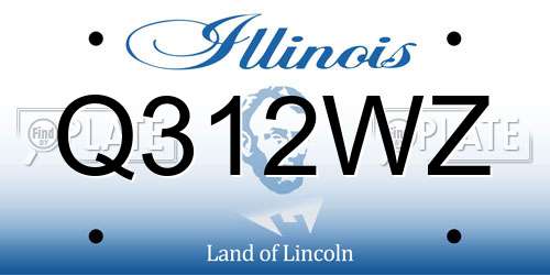 Q312WZ Illinois License Plate