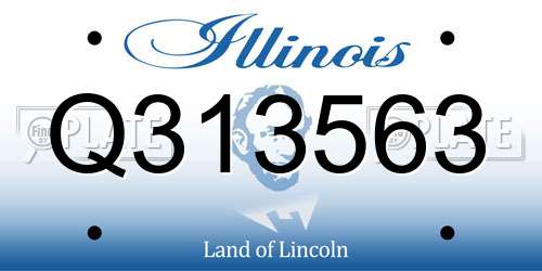 Q313563 Illinois License Plate