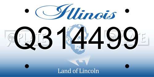Q314499 Illinois License Plate