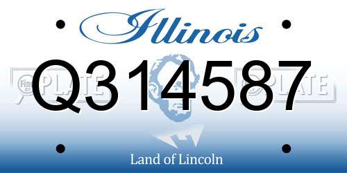 Q314587 Illinois License Plate