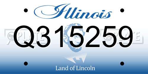 Q315259 Illinois License Plate