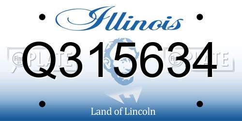 Q315634 Illinois License Plate