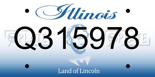 Q315978 Illinois License Plate