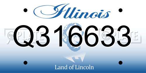 Q316633 Illinois License Plate