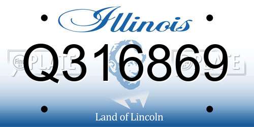 Q316869 Illinois License Plate