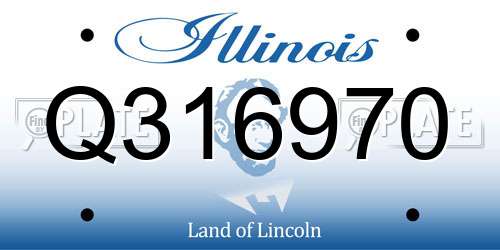 Q316970 Illinois License Plate