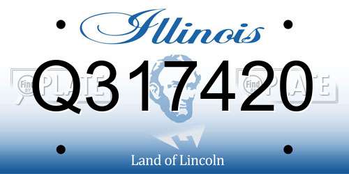 Q317420 Illinois License Plate