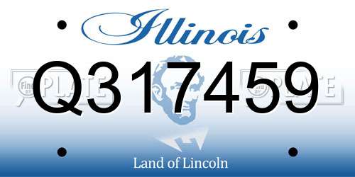 Q317459 Illinois License Plate