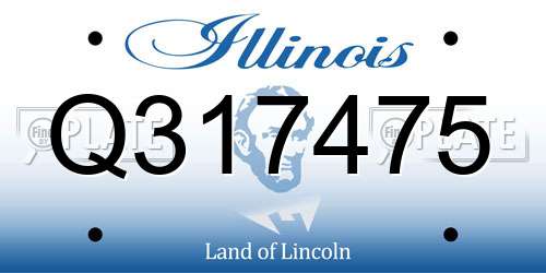 Q317475 Illinois License Plate