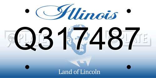 Q317487 Illinois License Plate