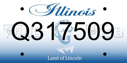 Q317509 Illinois License Plate
