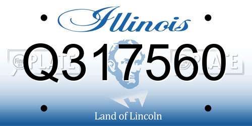 Q317560 Illinois License Plate