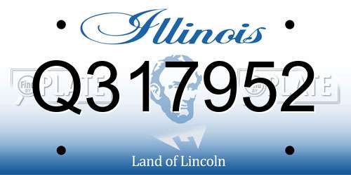 Q317952 Illinois License Plate