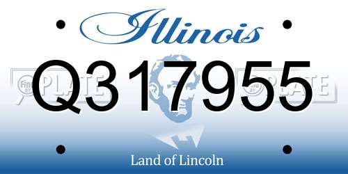 Q317955 Illinois License Plate