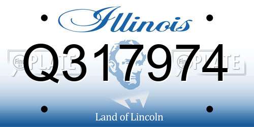 Q317974 Illinois License Plate
