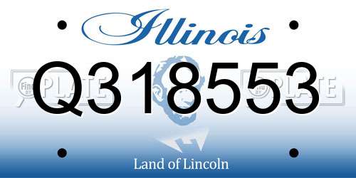 Q318553 Illinois License Plate