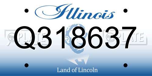 Q318637 Illinois License Plate
