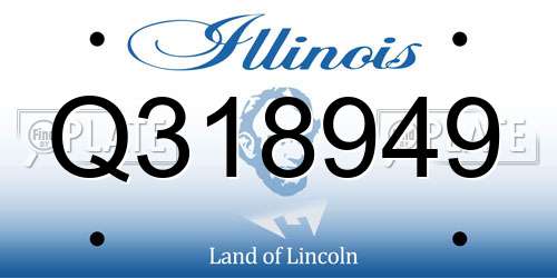 Q318949 Illinois License Plate