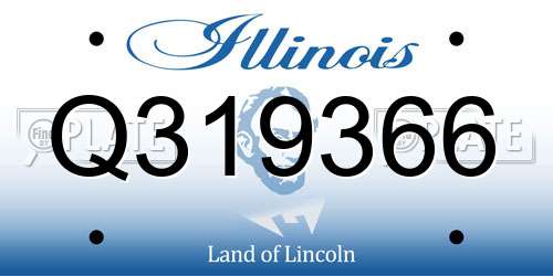 Q319366 Illinois License Plate