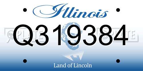Q319384 Illinois License Plate