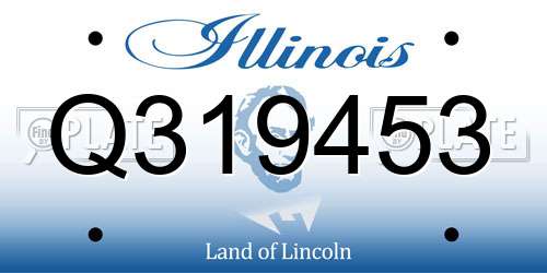 Q319453 Illinois License Plate