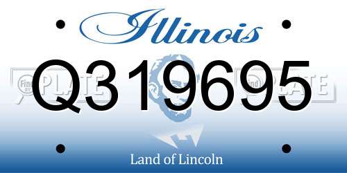 Q319695 Illinois License Plate