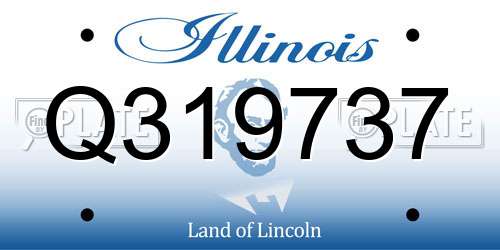 Q319737 Illinois License Plate