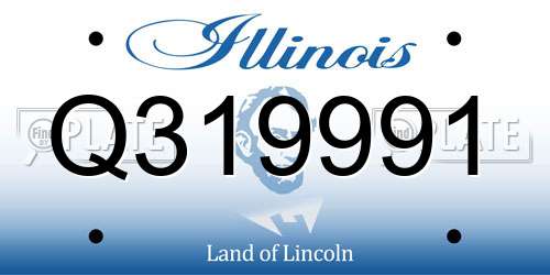 Q319991 Illinois License Plate