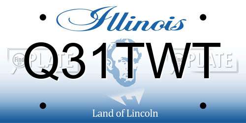 Q31TWT Illinois License Plate
