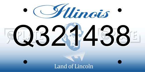 Q321438 Illinois License Plate