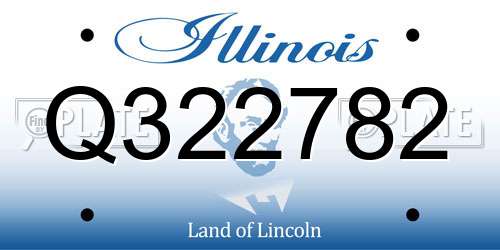 Q322782 Illinois License Plate