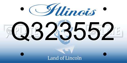 Q323552 Illinois License Plate