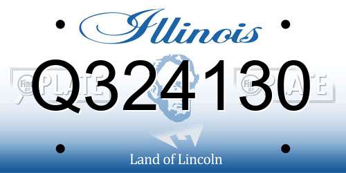 Q324130 Illinois License Plate