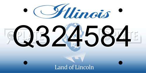 Q324584 Illinois License Plate