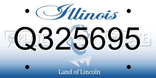 Q325695 Illinois License Plate