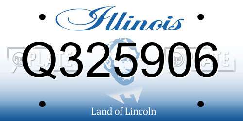 Q325906 Illinois License Plate